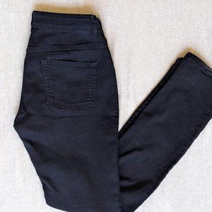 Seraphine Maternity Jeans -  Black Skinny Jeans - Pull on Under Belly Waist Band